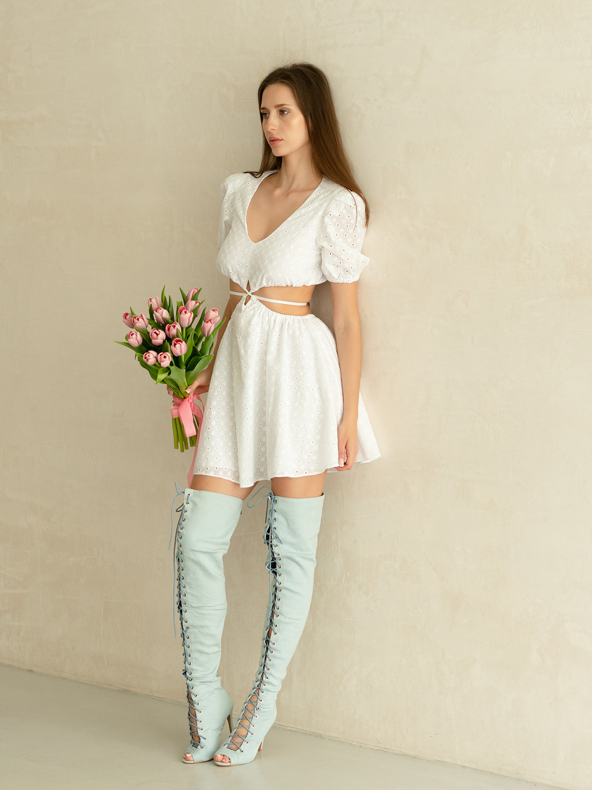 Robe blanche Jasmine
